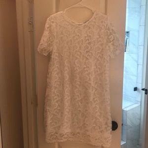 White lace dress